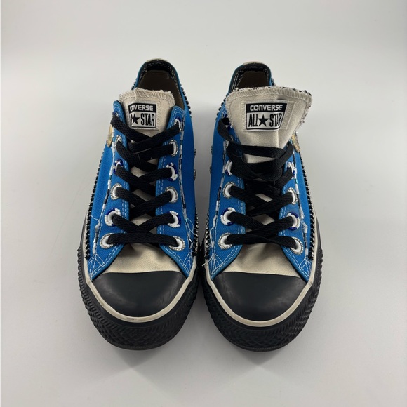 Converse All Star Low Top Bedazzled Skate Shoes Men’s Size 8 135529C Blue Black - Picture 2 of 11